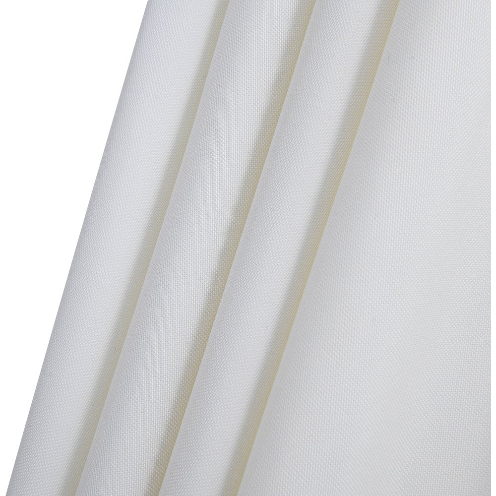 Amalfi White With Black Piping / Matte White Metal Patio Umbrella with Base Sets