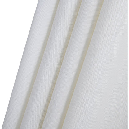 Amalfi White With Black Piping / Matte White Metal Patio Umbrella with Base Sets