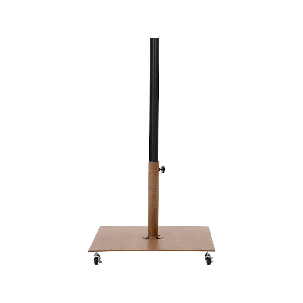 Amalfi Beige With Cream Piping / Teak Metal Patio Umbrella with Base Sets