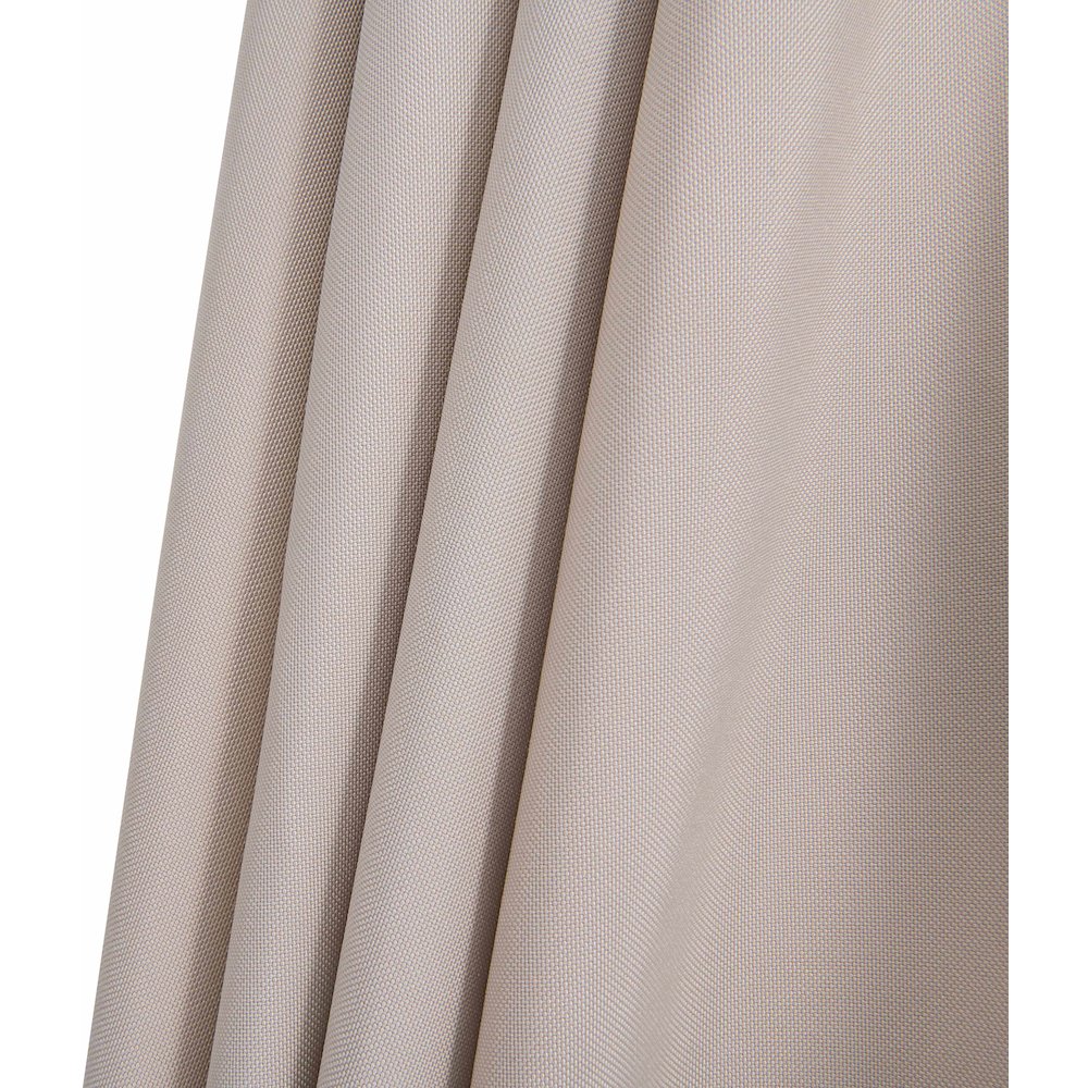 Amalfi Beige With Cream Piping / Matte Black Metal Patio Umbrella with Base Sets