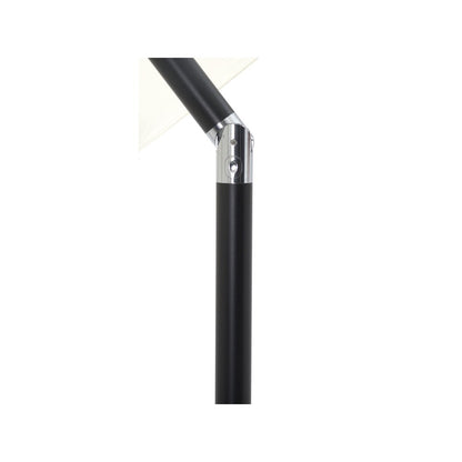 Amalfi White With Black Piping Fabric Patio Umbrellas