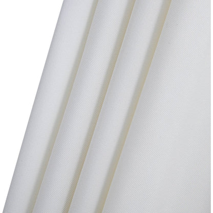 Amalfi White With Black Piping Fabric Patio Umbrellas