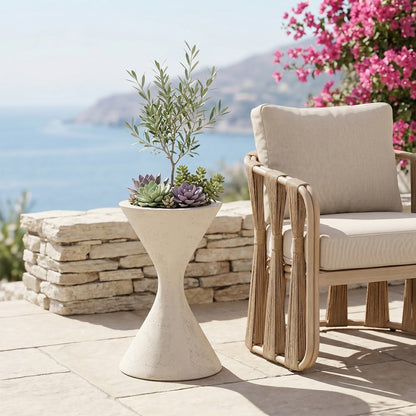 Vessa Cream Indoor / Outdoor Concrete Planter