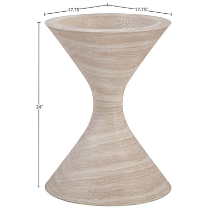 Vessa Travertine Indoor / Outdoor Concrete Planter