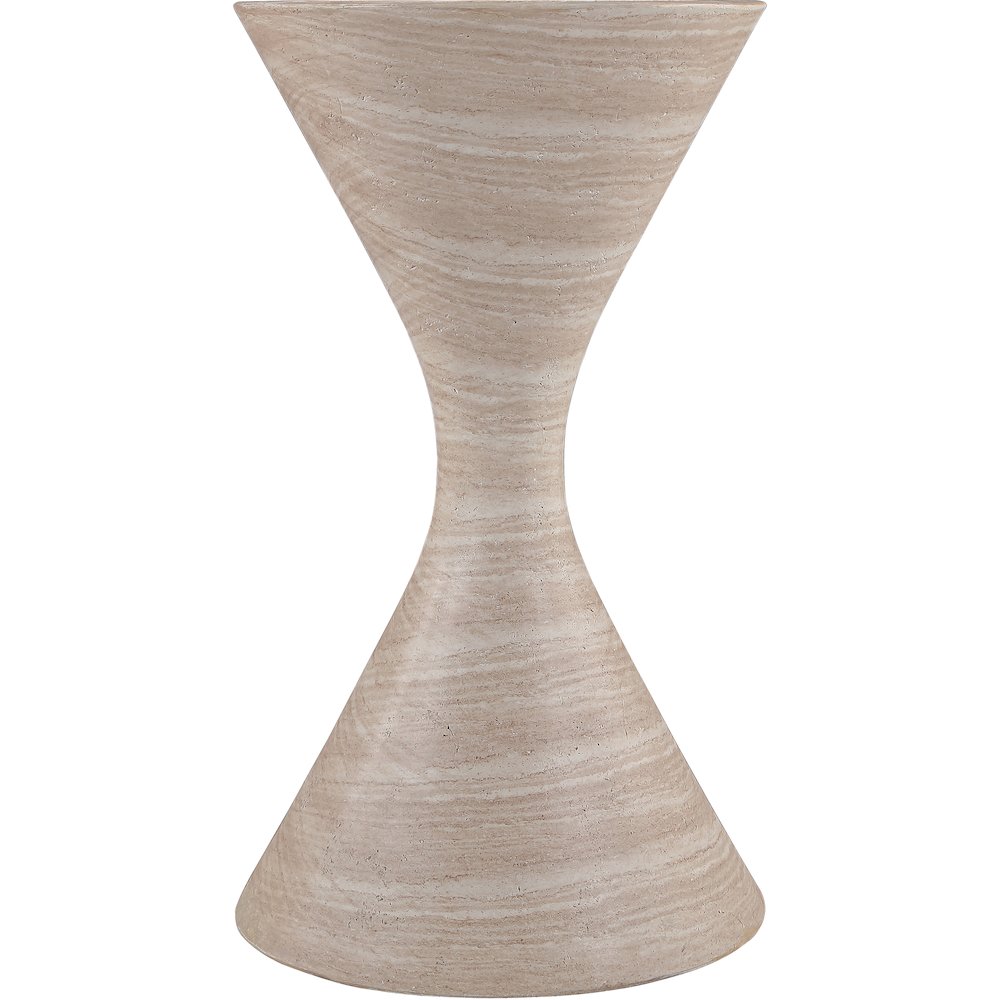 Vessa Travertine Indoor / Outdoor Concrete Planter