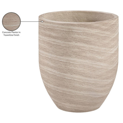 Florique Travertine Indoor / Outdoor Concrete Planter