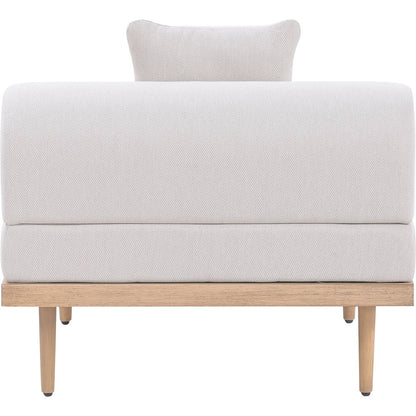 Laguna Beige Water Resistant Fabric Outdoor Modular Armless Chair