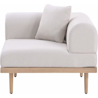 Laguna Beige Water Resistant Fabric Outdoor Modular Corner Chair