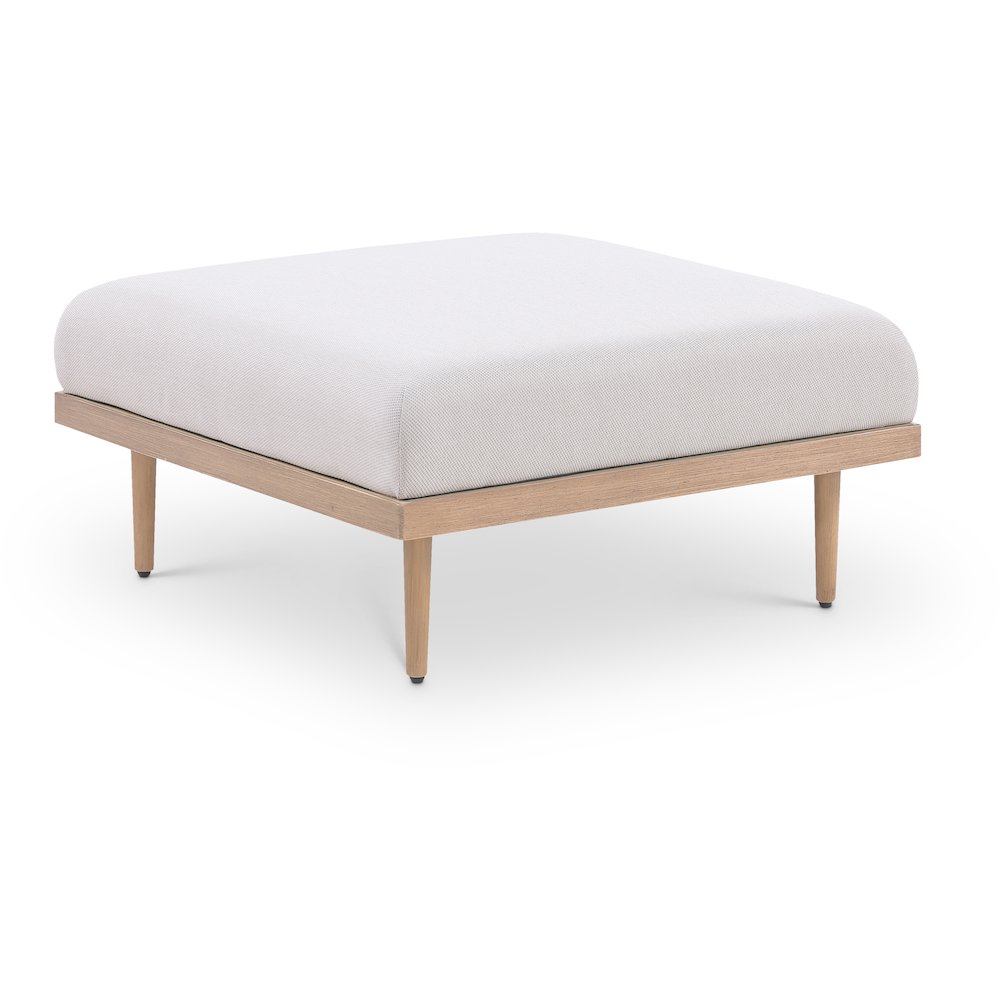 Laguna Beige Water Resistant Fabric Outdoor Modular Ottoman
