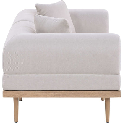 Laguna 71" Beige Water Resistant Fabric 2pc. Outdoor Modular Loveseat