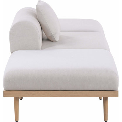 Laguna 106.5" Beige Water Resistant Fabric 3pc. Outdoor Modular Sofa