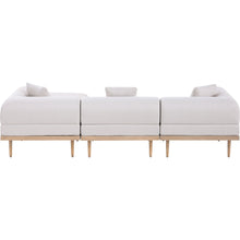 Laguna 106.5" Beige Water Resistant Fabric 4pc. Outdoor Modular Sectional