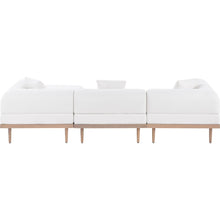Laguna 106.5" Cream Water Resistant Fabric 4pc. Outdoor Modular Sectional