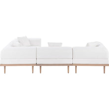 Laguna 106.5" Cream Water Resistant Fabric 4pc. Outdoor Modular Sectional