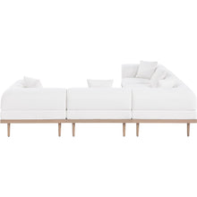 Laguna 106.5" Cream Water Resistant Fabric 5pc. Outdoor Modular Sectional