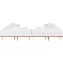 Laguna 142" Cream Water Resistant Fabric 8pc. Outdoor Modular Sectional