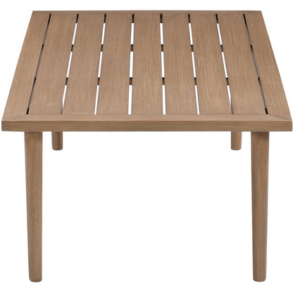 Laguna Natural Aluminum Outdoor Patio Coffee Table