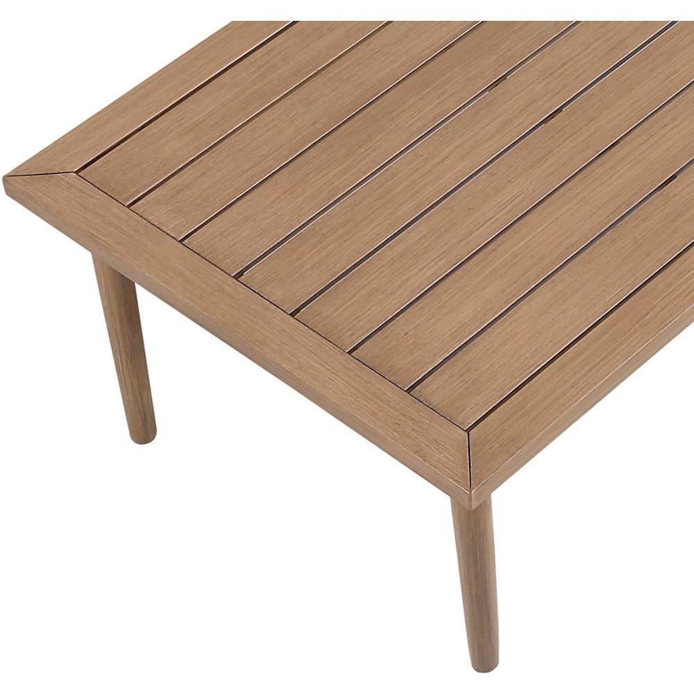 Laguna Natural Aluminum Outdoor Patio Coffee Table