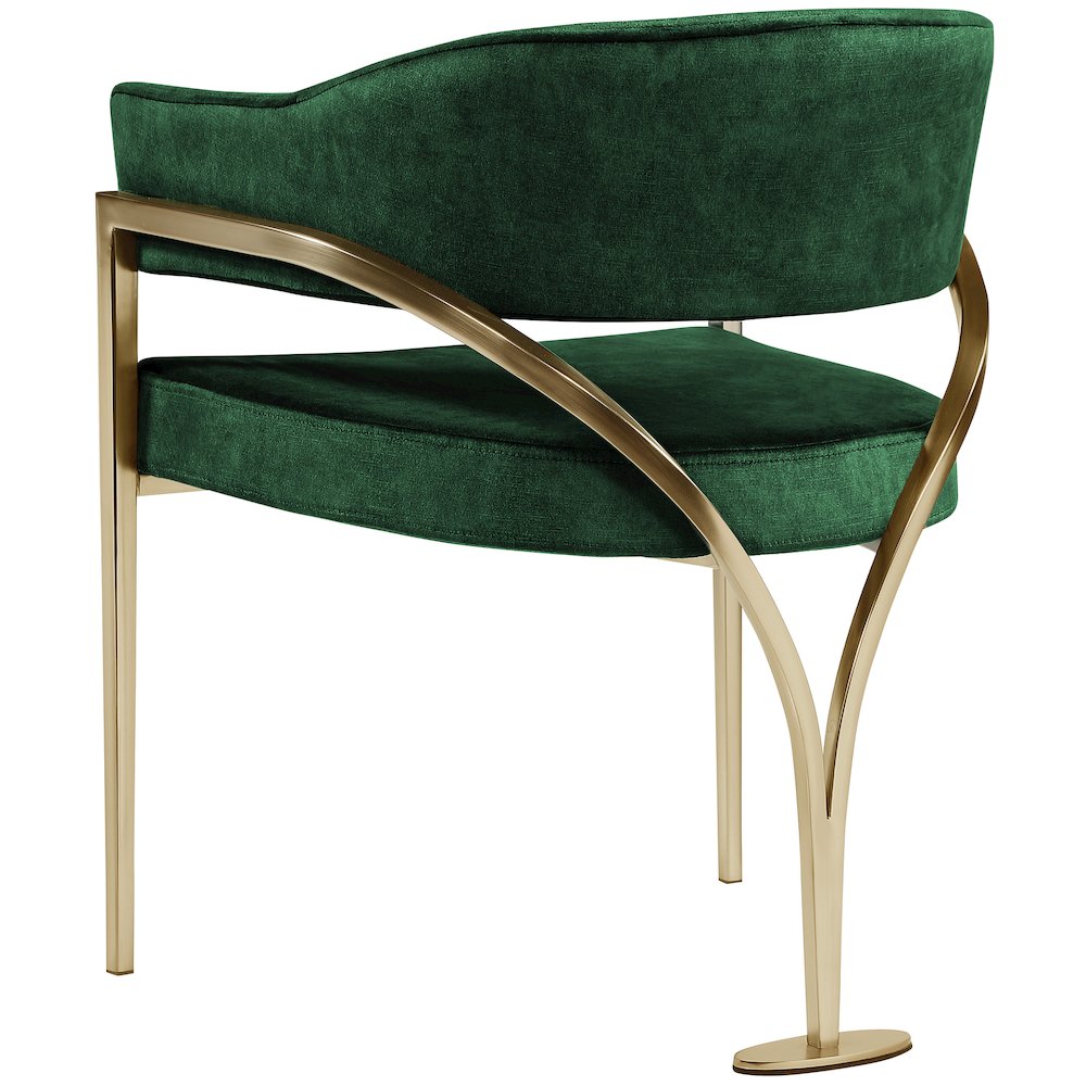 Madelyn Green Velvet Dining Chair, Set of 2