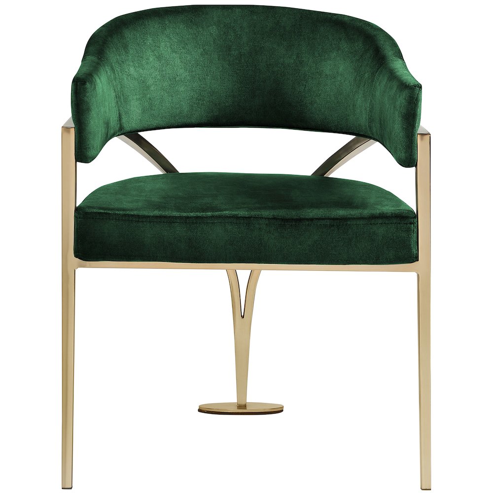Madelyn Green Velvet Dining Chair, Set of 2