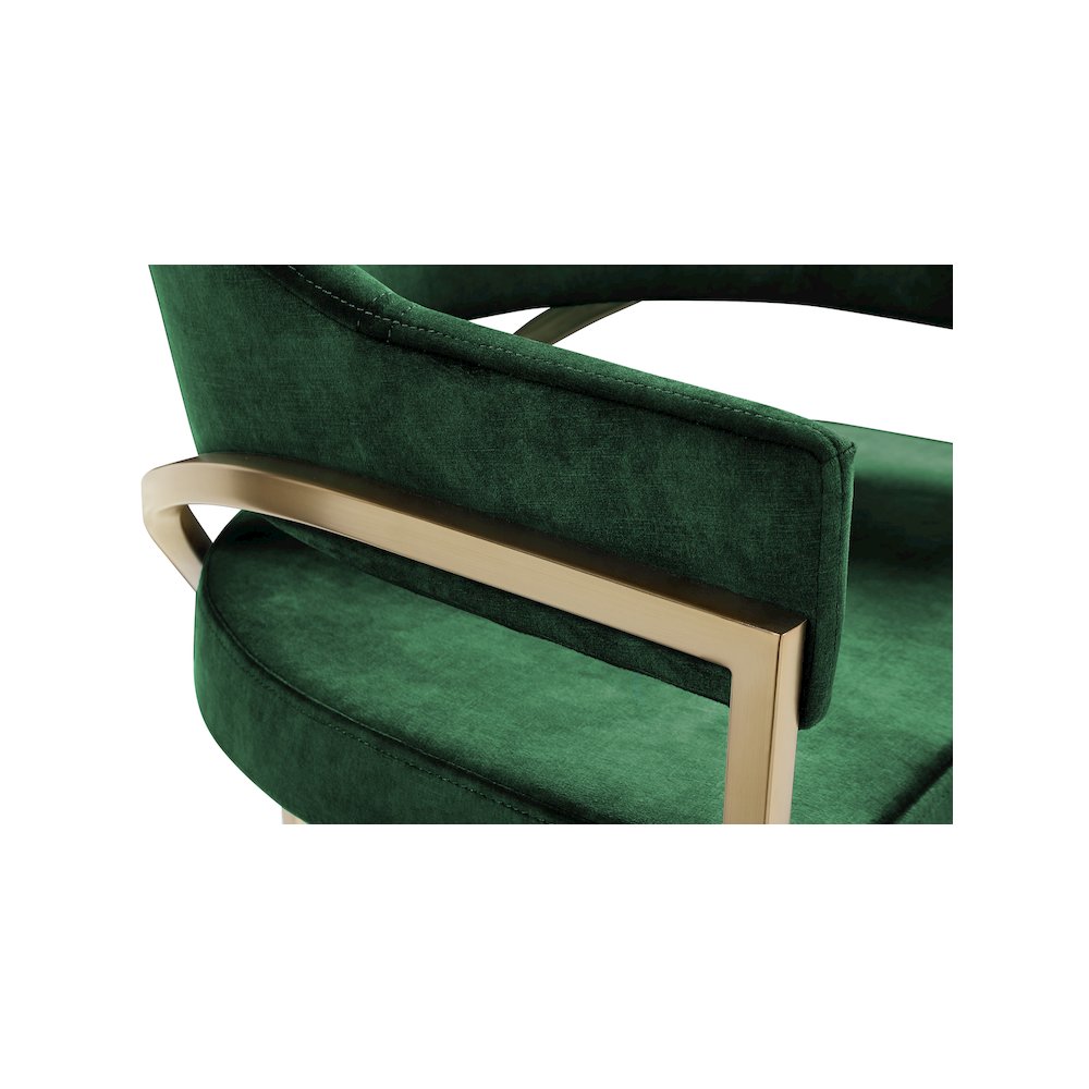 Madelyn Green Velvet Dining Chair, Set of 2