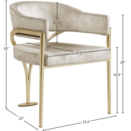 Madelyn Stone Velvet Dining Chair, Set of 2
