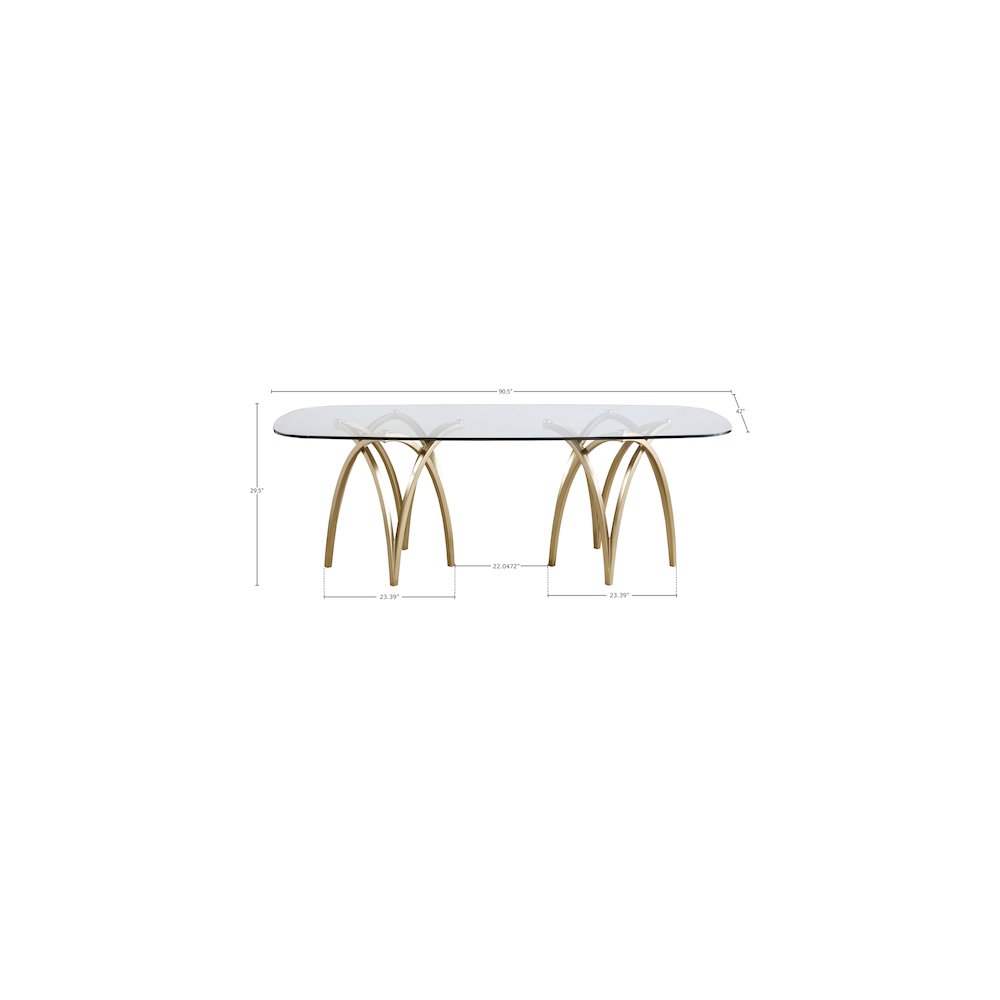 Madelyn Gold Dining Table