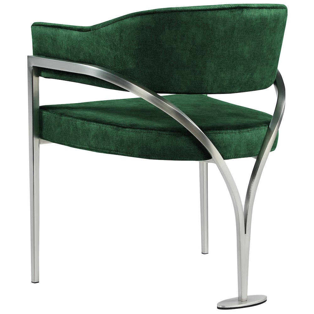Madelyn Green Velvet Dining Chair, Set of 2