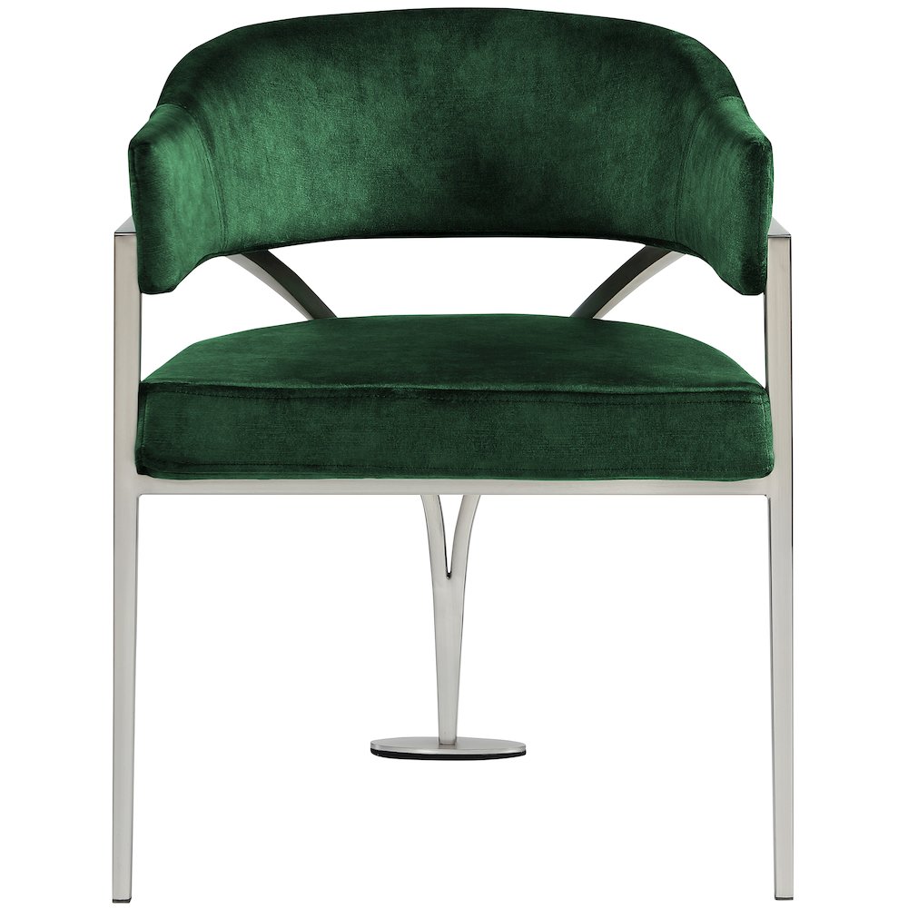 Madelyn Green Velvet Dining Chair, Set of 2