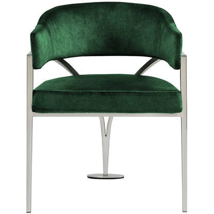 Madelyn Green Velvet Dining Chair, Set of 2