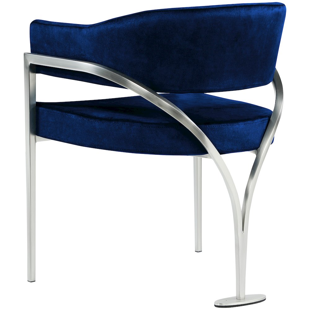 Madelyn Navy Velvet Dining Chair, Set of 2