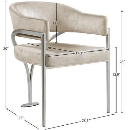 Madelyn Stone Velvet Dining Chair, Set of 2