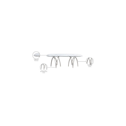 Madelyn Silver Dining Table