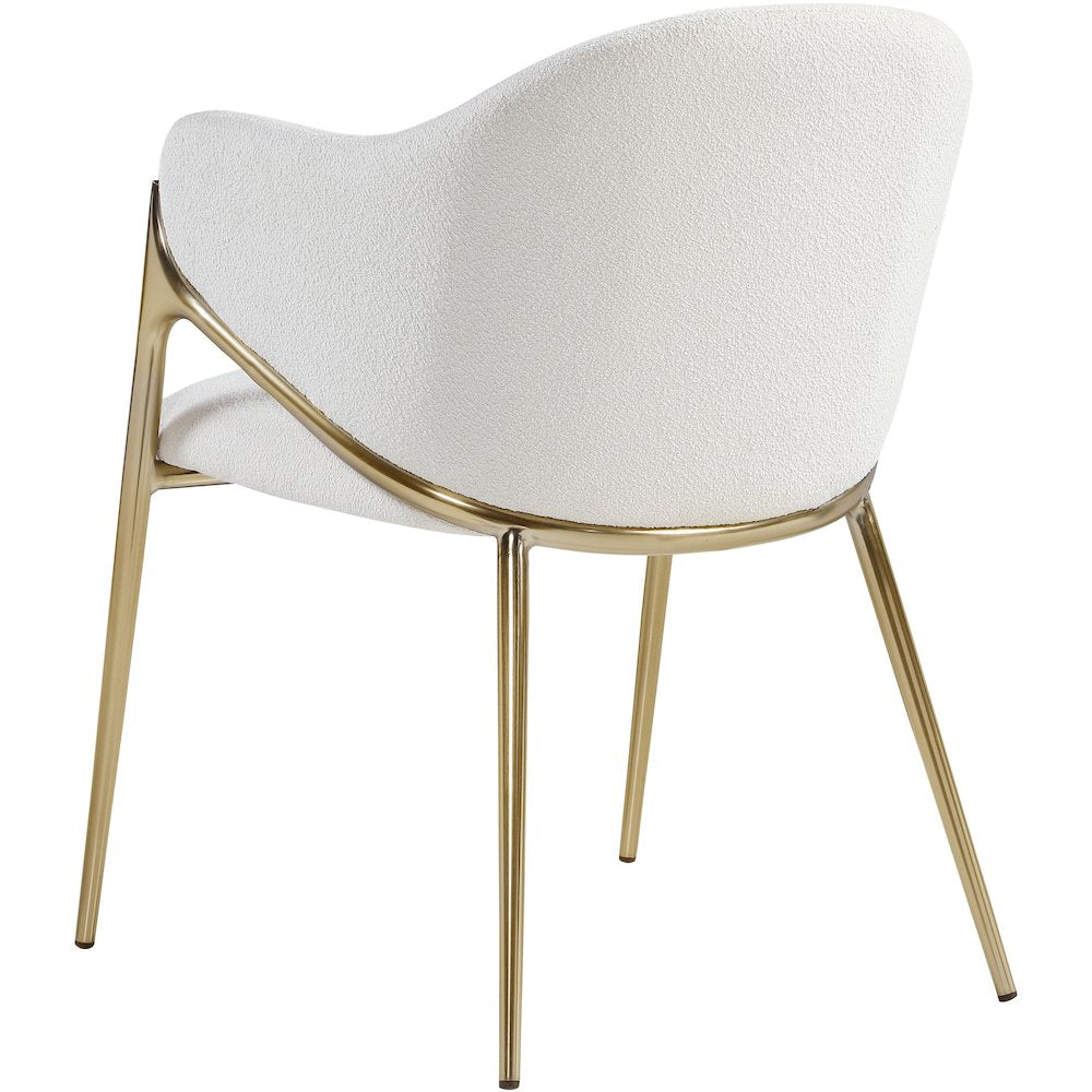 Nial Cream Boucle Fabric Dining Chair, Set of 2
