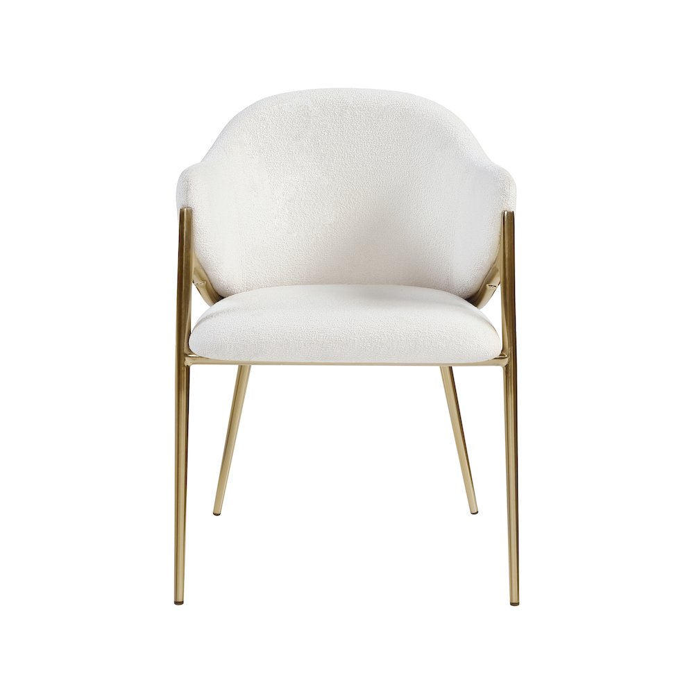 Nial Cream Boucle Fabric Dining Chair, Set of 2