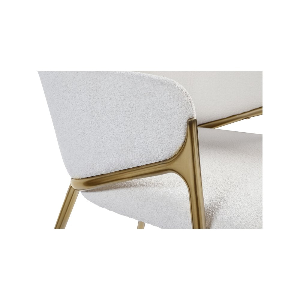 Nial Cream Boucle Fabric Dining Chair, Set of 2
