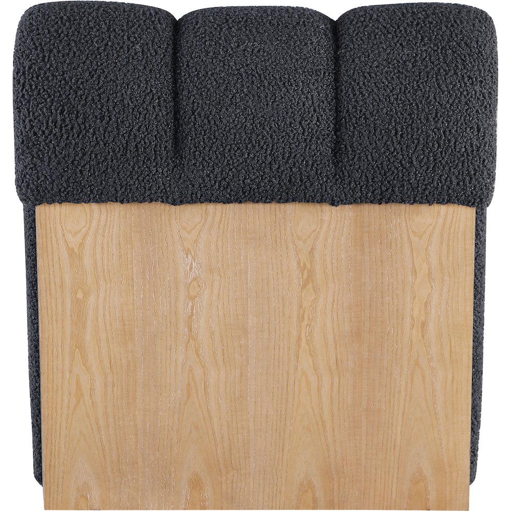 Swoon Black Faux Sheepskin Accent Chair