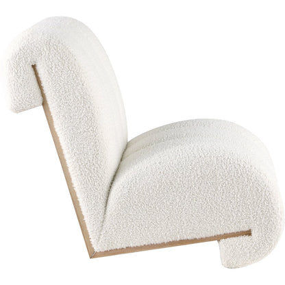 Swoon Cream Faux Sheepskin Accent Chair