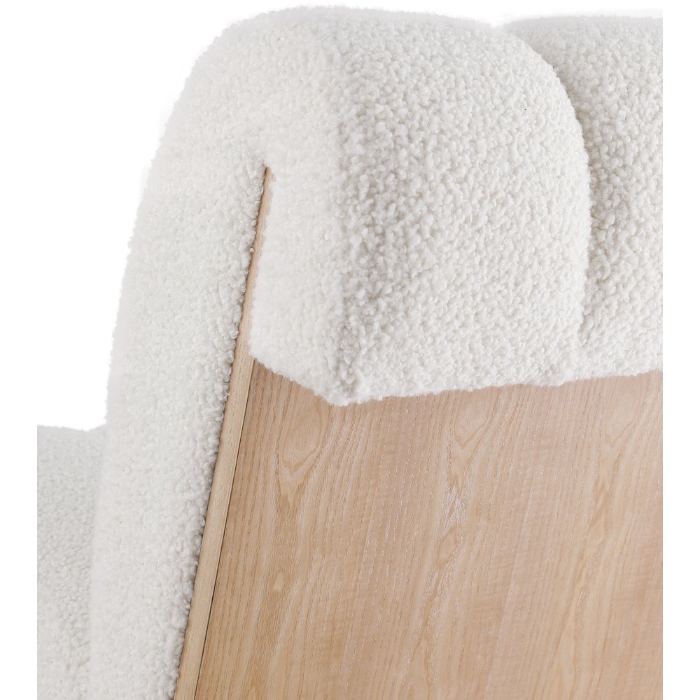 Swoon Cream Faux Sheepskin Accent Chair