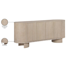 Caldra Natural Oak Veneer And Solid Wood Sideboard/Buffet