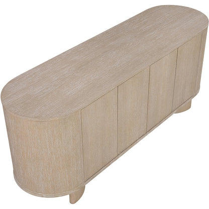 Caldra Natural Oak Veneer And Solid Wood Sideboard/Buffet
