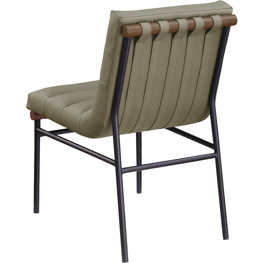 Burke Olive Vegan Leather Dining Chair, Set of 2