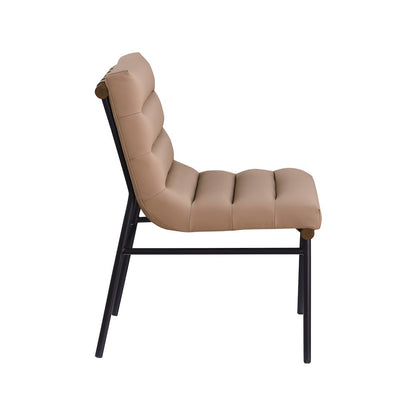 Burke Tan Vegan Leather Dining Chair, Set of 2