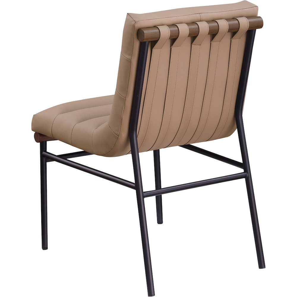 Burke Tan Vegan Leather Dining Chair, Set of 2