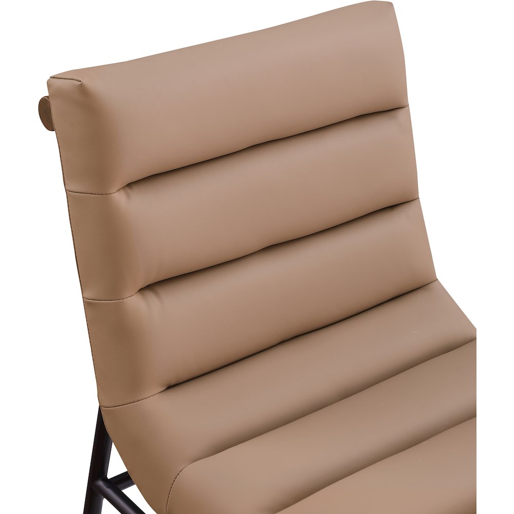 Burke Tan Vegan Leather Dining Chair, Set of 2