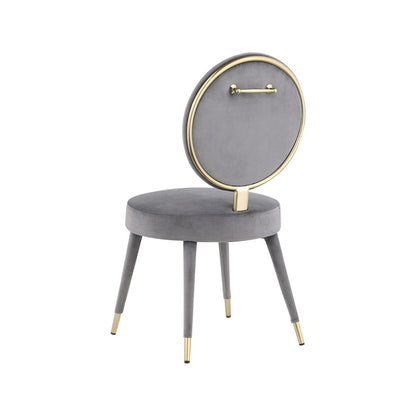 Brandy Grey Velvet Dining Chair, Set of 2