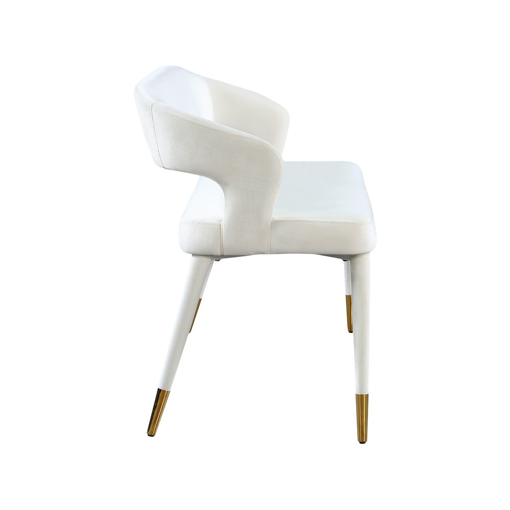 Destiny Cream Velvet Bench