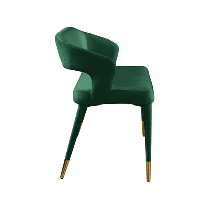 Destiny Green Velvet Bench