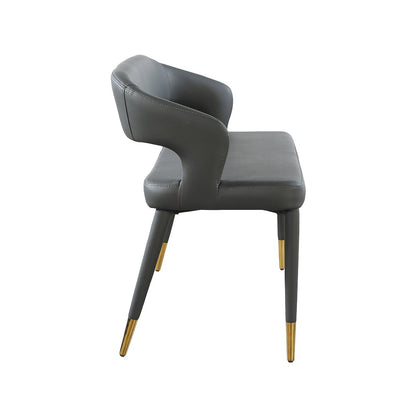Destiny Grey Vegan Leather Bench