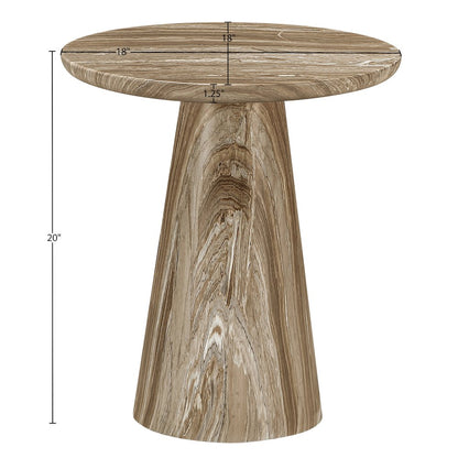 Cassino Beige Concrete Indoor/Outdoor End Table